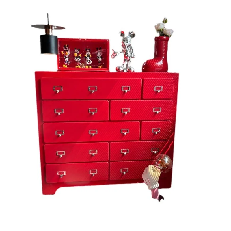 Storage & Organization - خزانة ذات عشرة أدراج من الخشب