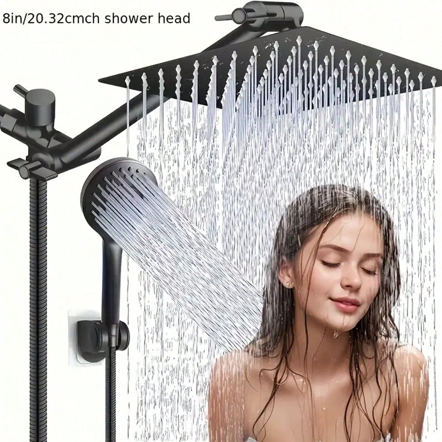 High Pressure Shower Head Handheld - رأس دش مطري عالي الضغط مع