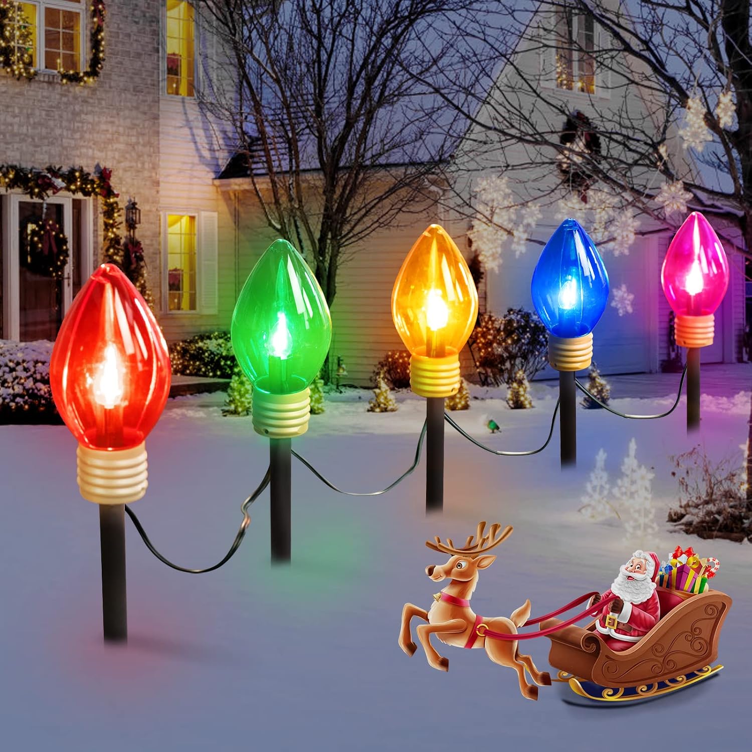 Lighting - أضواء مسار عيد الميلاد الخارجية، طراز
