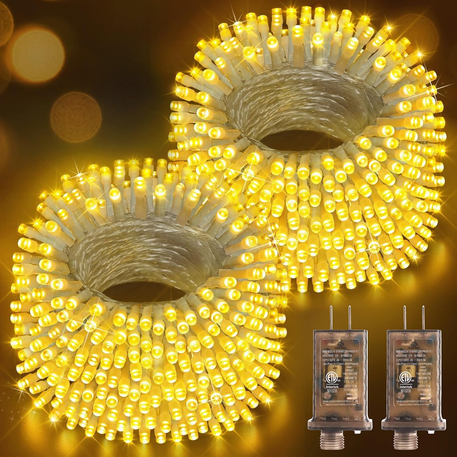Lighting - أضواء زينة عيد الميلاد للاستخدام الخارجي،