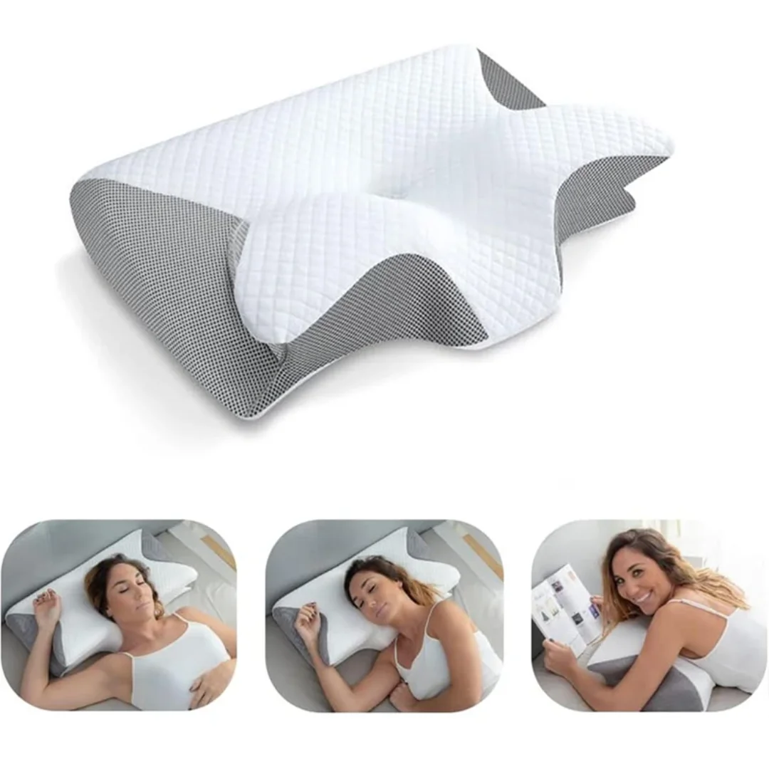Memory Foam Orthopedic Pillow Neck Pain - وسادة عنق من الإسفنج الميموري فوم،