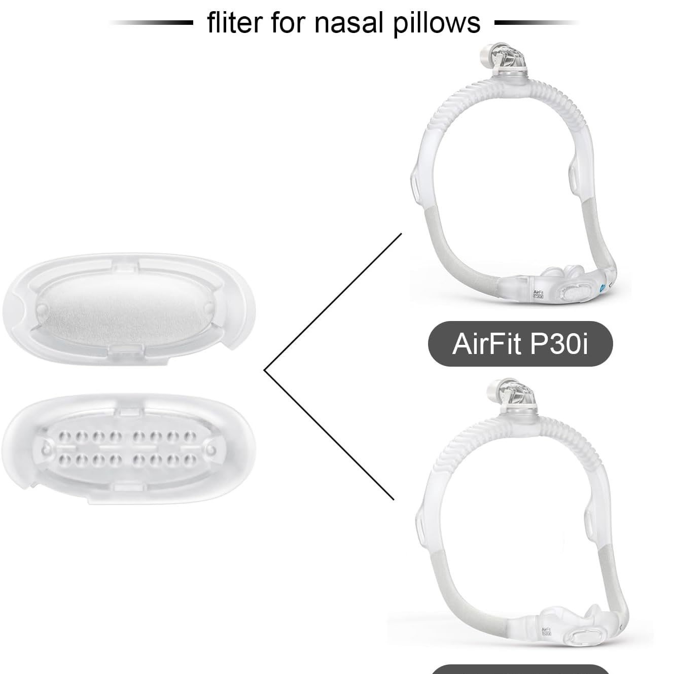 Anti Snore Contour Pillow - 10-30 عبوة من وسائد AirFit N30i