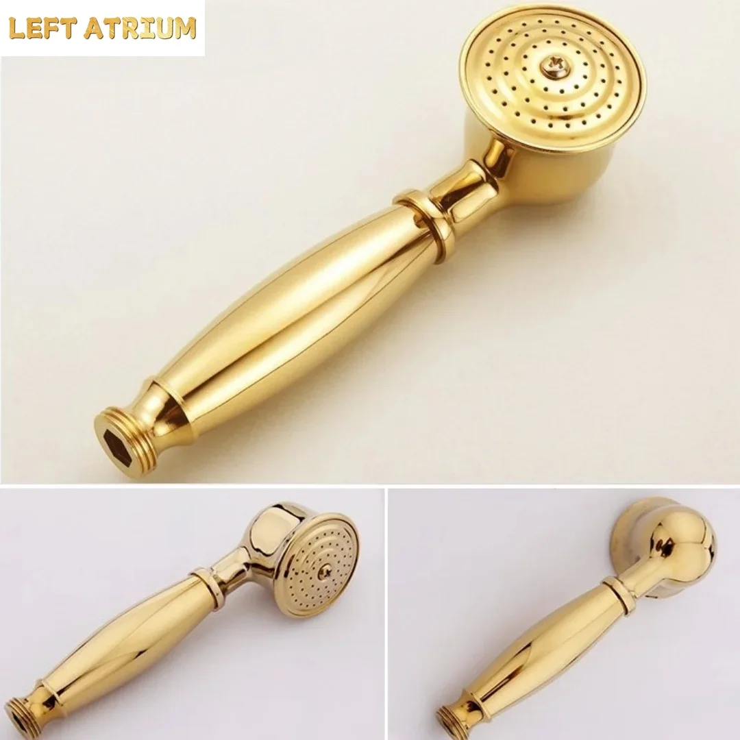 High Pressure Shower Head Handheld - رأس دش يدوي للحمام بلون ذهبي