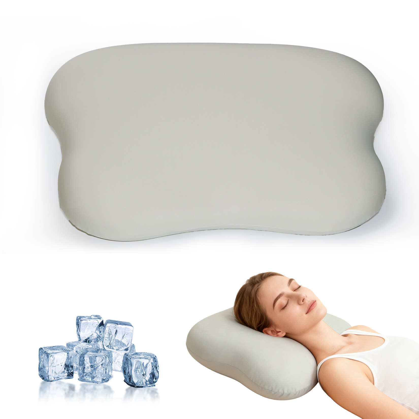 Memory Foam Orthopedic Pillow Neck Pain - وسادة رقبة لتخفيف آلام الرقبة والكتفين،