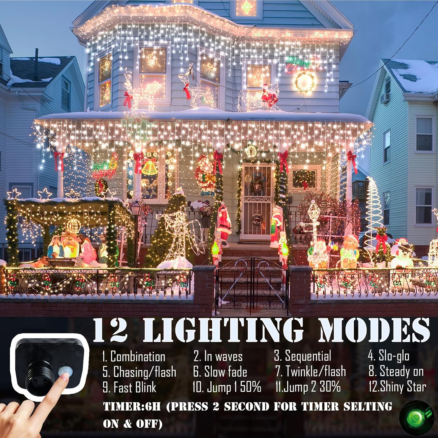 أضواء زينة عيد الميلاد الخارجي - مراجعة Lighting وسعره