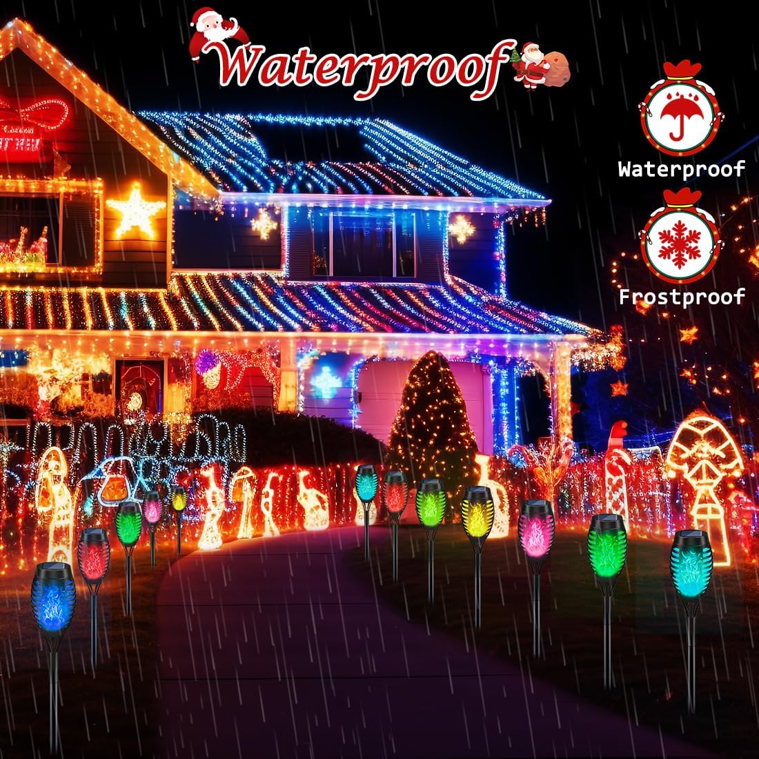 أضواء عيد الميلاد الشمسية للاس - مراجعة Lighting وسعره