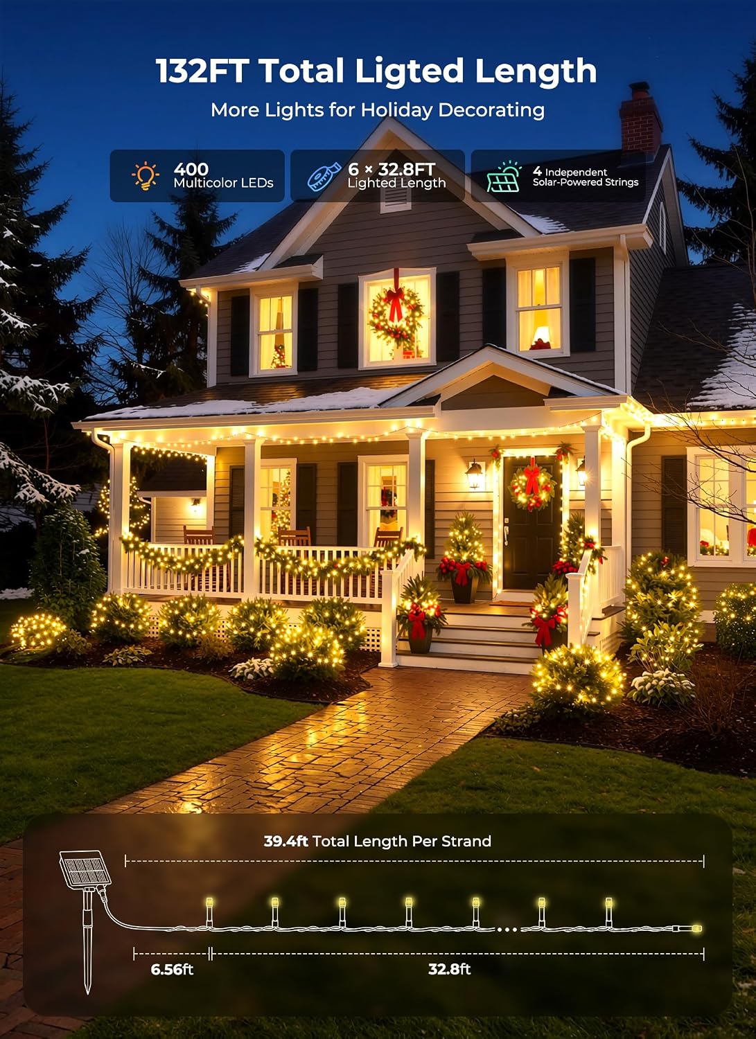 مجموعة من 6 مصابيح زينة عيد ال - مراجعة Lighting وسعره