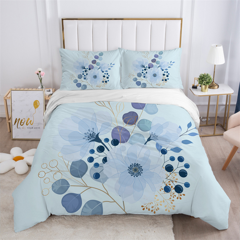 ريفي زهرة بيضاء طقم سرير ستوكا - مراجعة Aesthetic Floral Duvet Cover وسعره