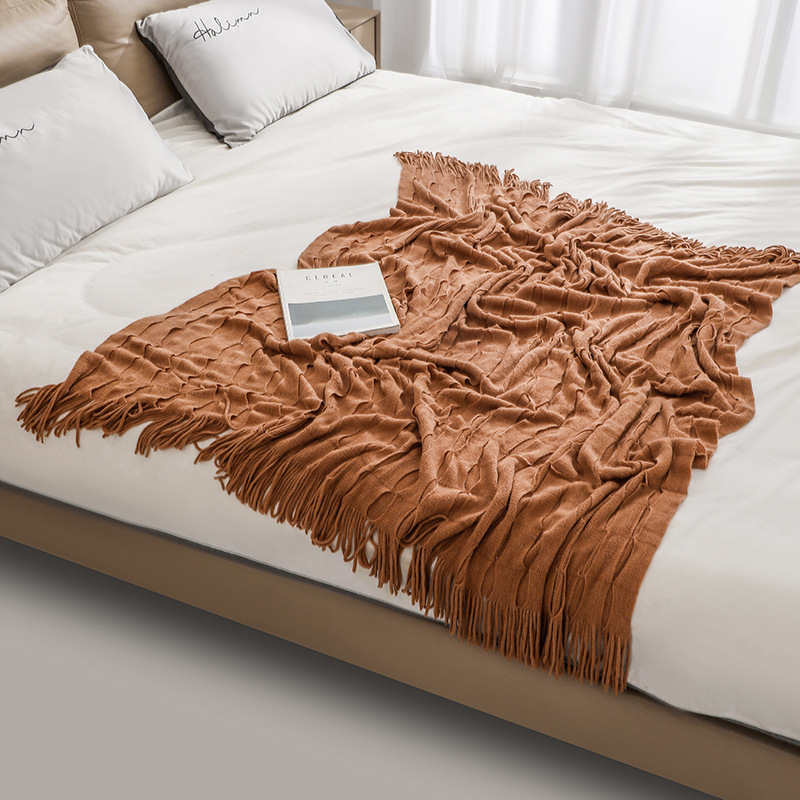 بطانية محبوكة جديدة لتدفئة مري - مراجعة Boho Throw Blanket Fringe وسعره