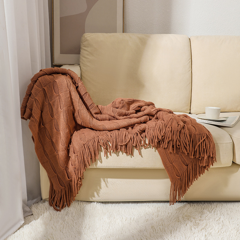 بطانية محبوكة جديدة لتدفئة مري - مراجعة Boho Throw Blanket Fringe وسعره