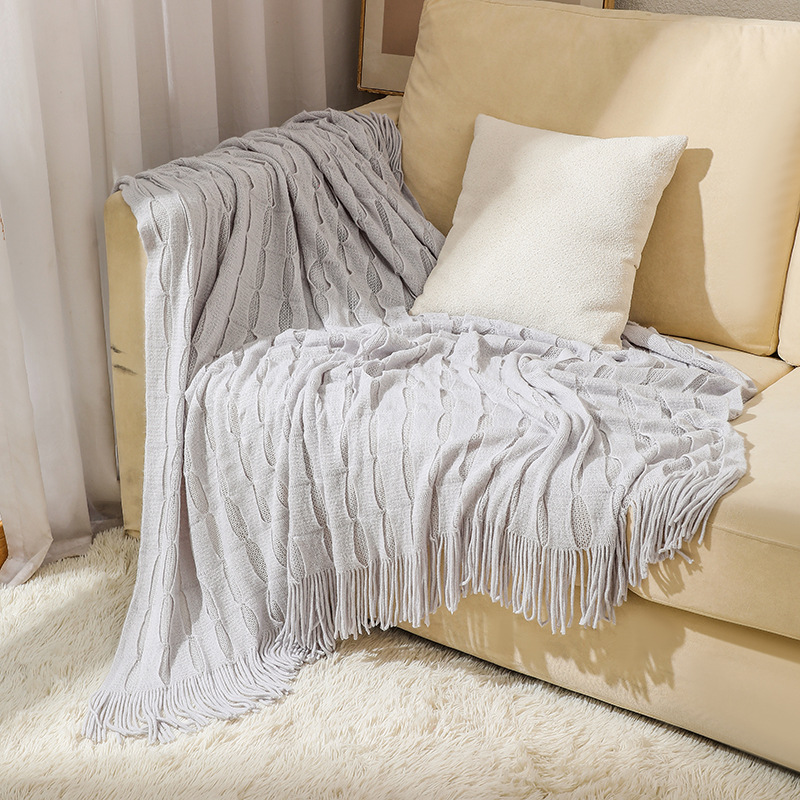 بطانية محبوكة جديدة لتدفئة مري - مراجعة Boho Throw Blanket Fringe وسعره