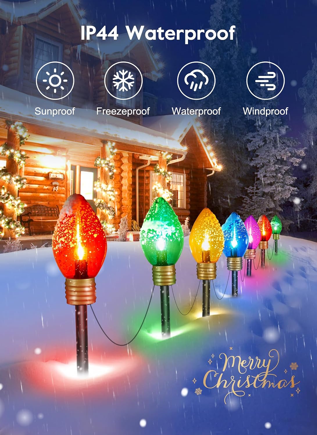 أضواء مسار عيد الميلاد الخارجي - مراجعة Lighting وسعره