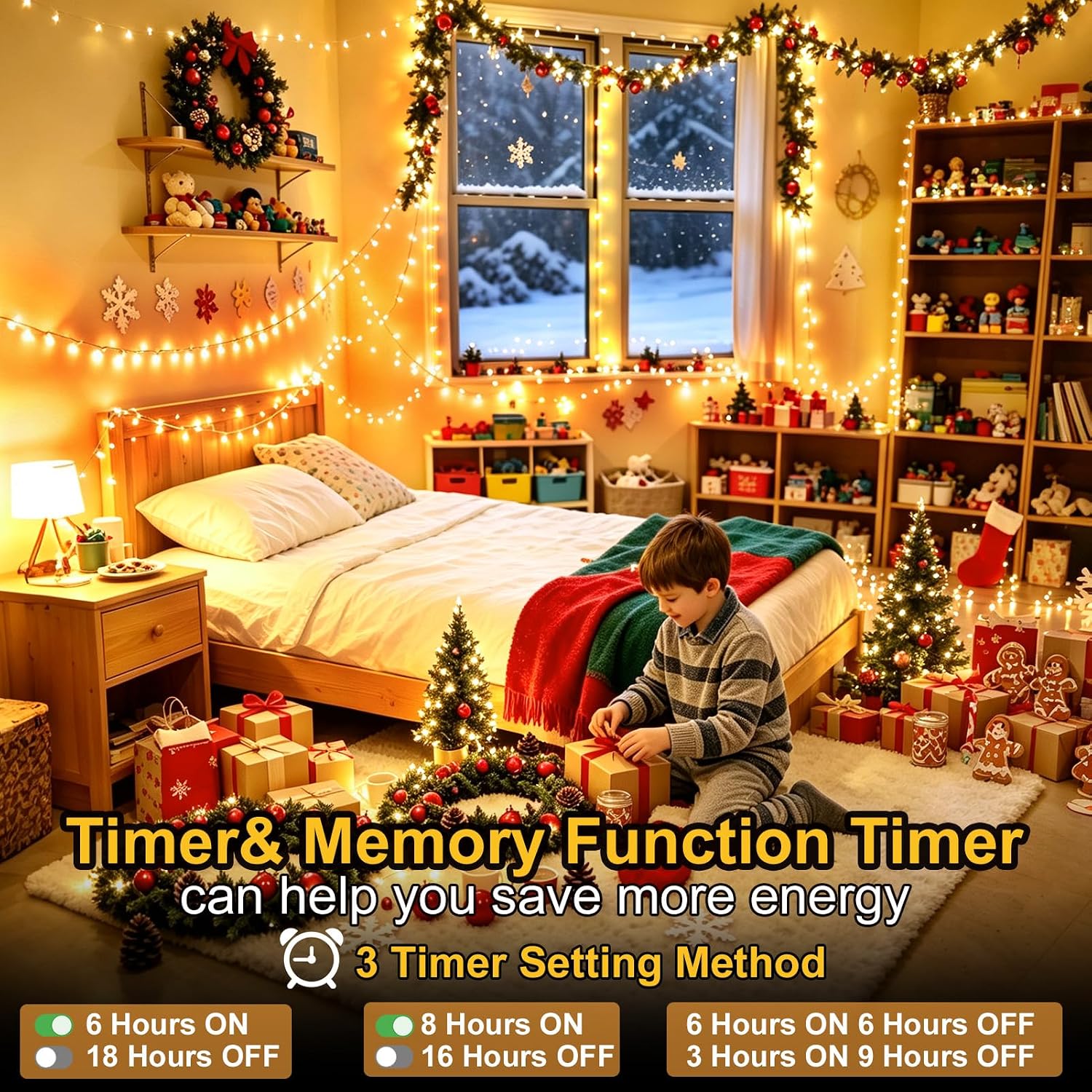 أضواء زينة عيد الميلاد للاستخد - مراجعة Lighting وسعره
