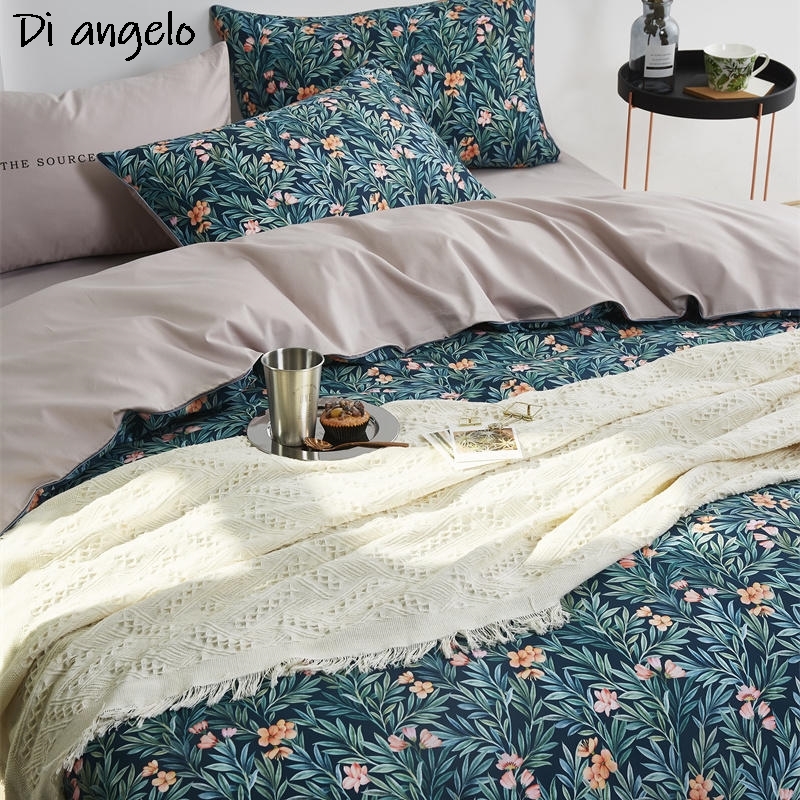 600TC القطن المصري RU أوروبا R - مراجعة Aesthetic Floral Duvet Cover وسعره