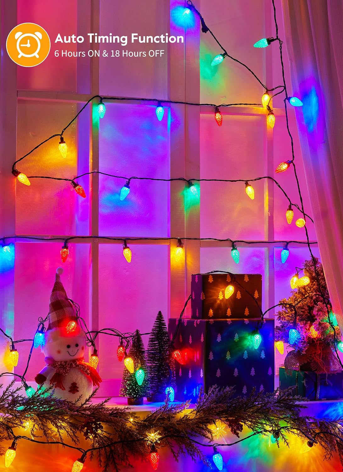 مجموعة أضواء عيد الميلاد الخار - مراجعة Lighting وسعره