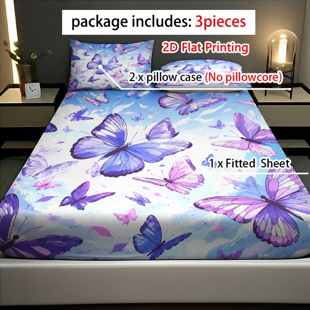 طقم أغطية سرير مطبوع عليه فراش - مراجعة Fitted Bed Sheets Deep Pocket وسعره