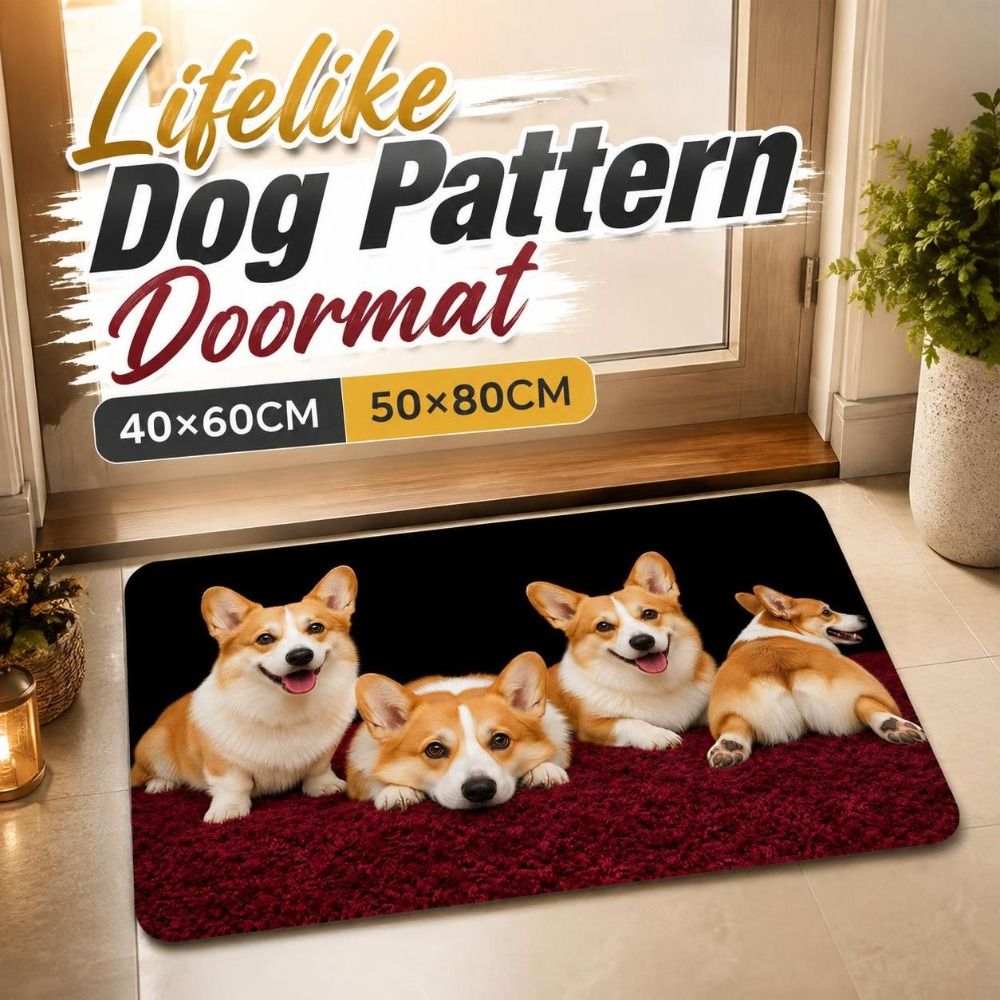 سجادة أرضية متينة بنقشة الكلاب - مراجعة Quick Dry Diatomite Bath Mat وسعره