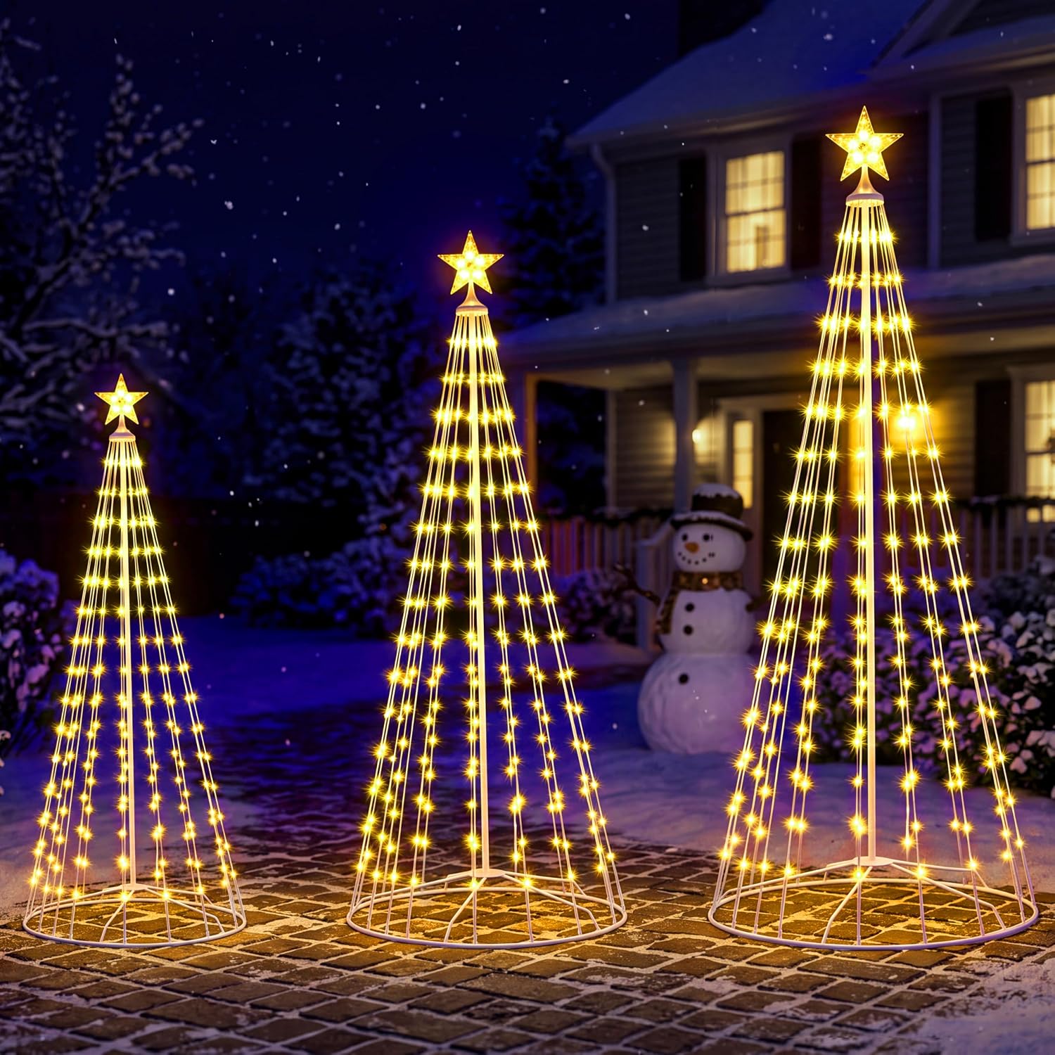 مجموعة من 3 أشجار عيد الميلاد  - مراجعة Lighting وسعره
