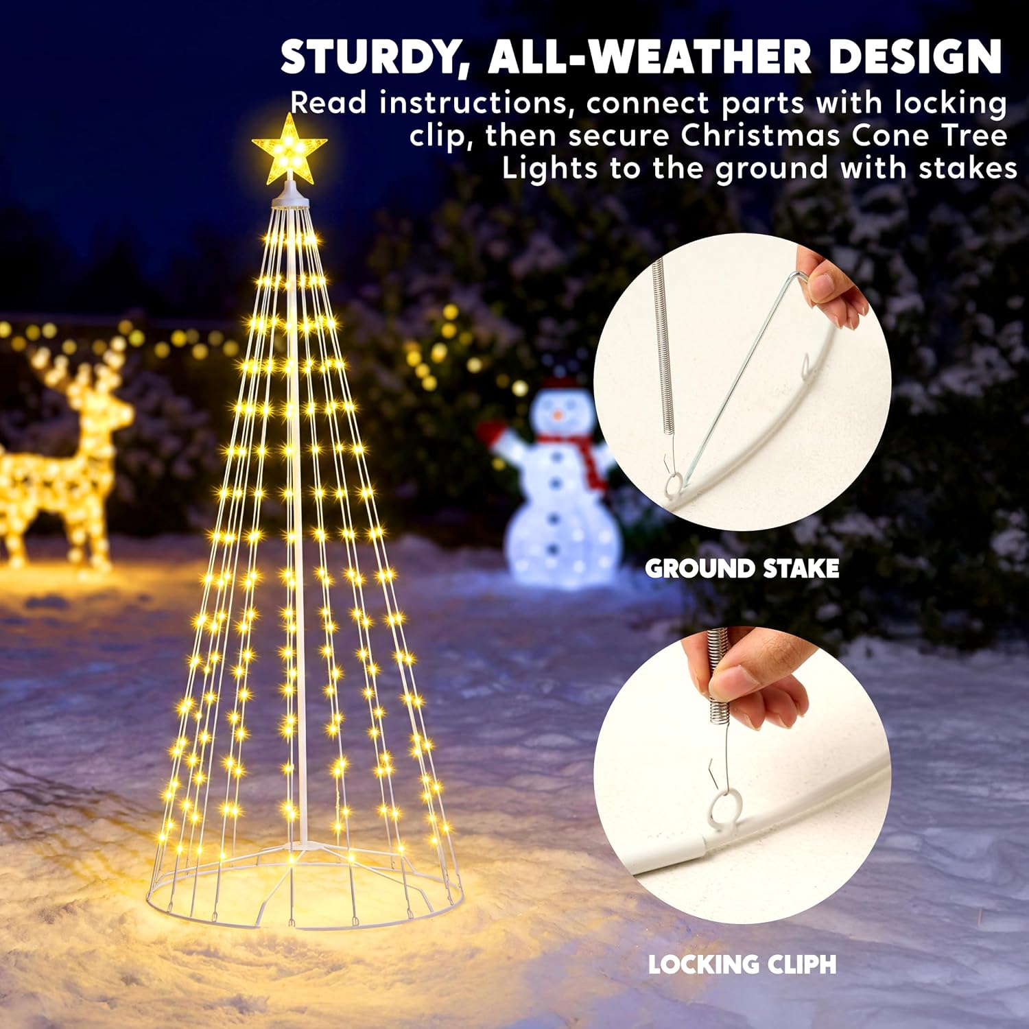 مجموعة من 3 أشجار عيد الميلاد  - مراجعة Lighting وسعره