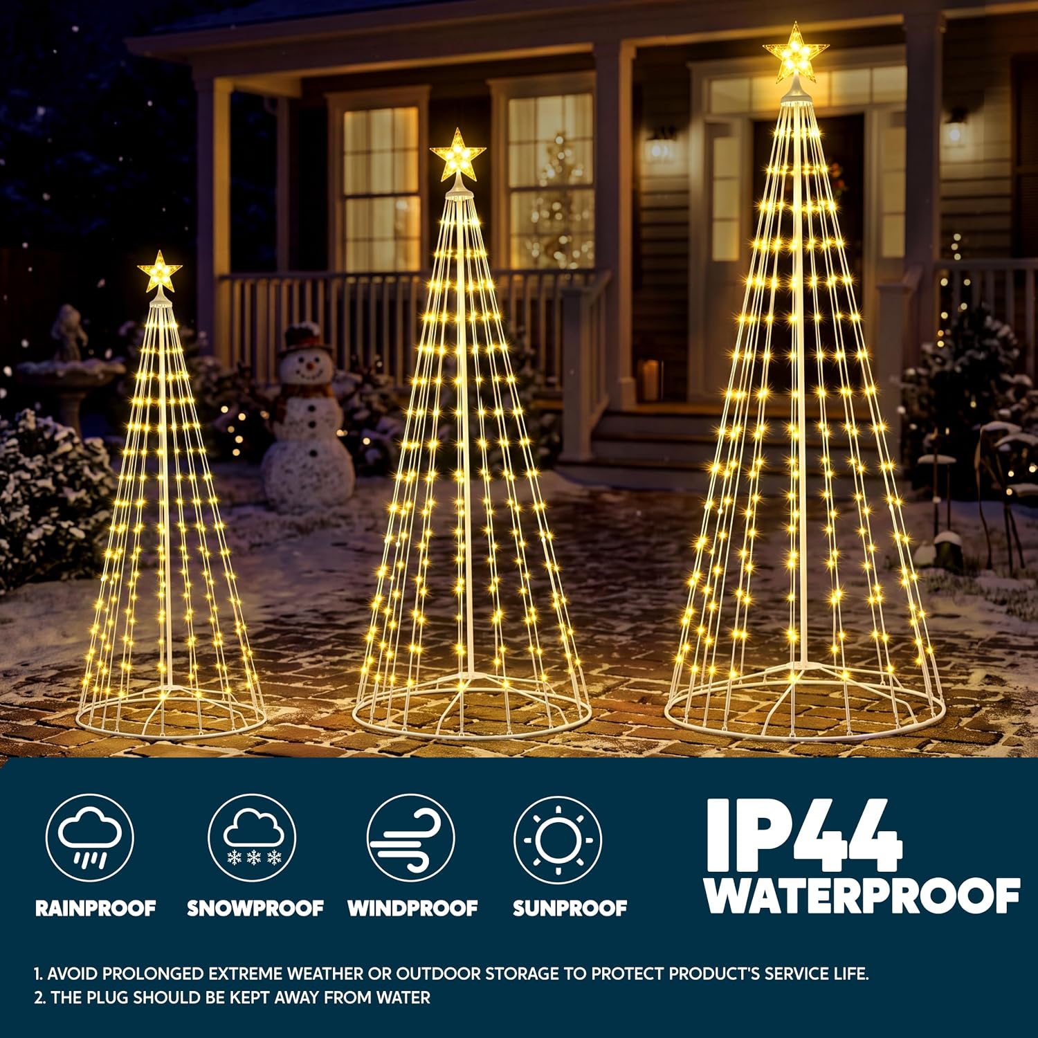 مجموعة من 3 أشجار عيد الميلاد  - مراجعة Lighting وسعره